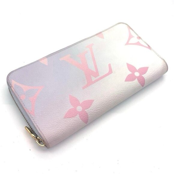 Louis Vuitton Monogram Giant Spring In The City Zippy Wallet Sunrise Pastel Pink - Picture 3 of 16
